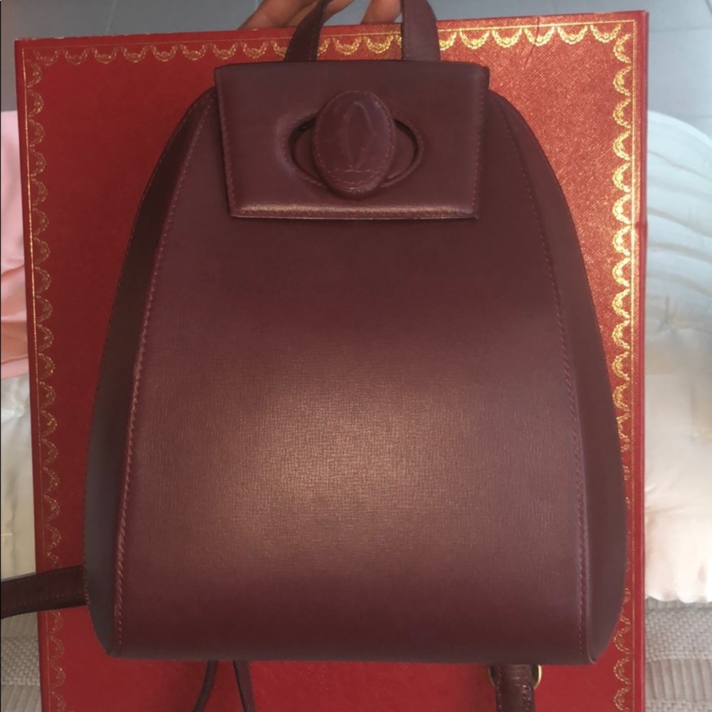 100% AUTHENTIC Cartier bag (Burgandy color)